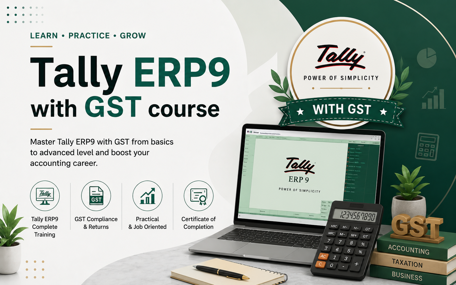 Tally ERP9 with GST Course in Ahmedabad
